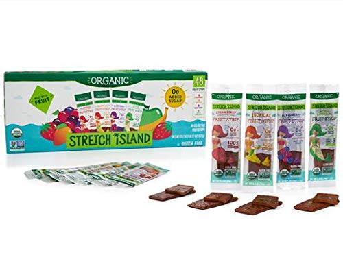 Stretch Island Organic Gluten-free Fruit Strips (48 count of Strawberry; Tropical; Mixed Berry; Apple Cinnamon)