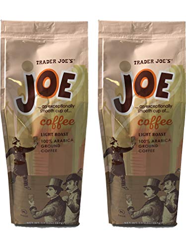 Trader Joe’s Joe Light Roast Ground Coffee 100% Arabica Ground 13 oz (Pack of 2)