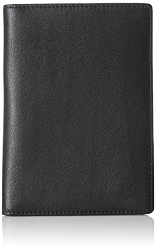 AmazonBasics Leather RFID Blocking Passport Holder Wallet - 6 x 4 Inches, Black