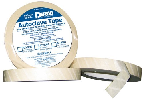 DEFEND Autoclave Sterilization Tape Steam Dry Heat or Chemical Sealer CSR Dental (1' wide)