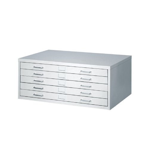 Safco Products Facil Steel Flat File, Small (Optional base sold separately), Light Gray
