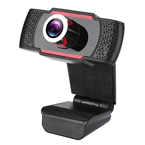 Sugoyi Intelligent Audio conferencing for 1080P HD Video Cameras, webcams and Video Calls(Black+red)