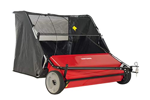 Craftsman CMXGZBF7124266 42 22-cu ft Tow Hi-Speed Lawn Sweeper, Width, Red