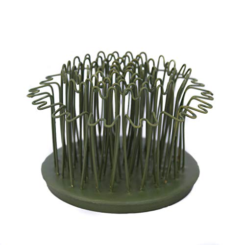 Original Blue Ribbon Metal Hair Pin Holder Flower Frog Kenzan 3.5 Inch. Flexible Wire Hair Pins Make Designing Easy from Any Angle. Rust-Free. Made in The USA.