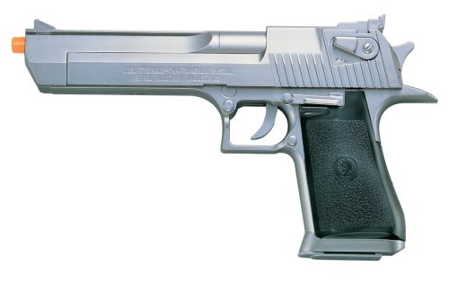 Soft Air Desert Eagle .44 Magnum Spring Powered Airsoft Pistol with Hop-Up, Silver, 170-175 FPS (90221)