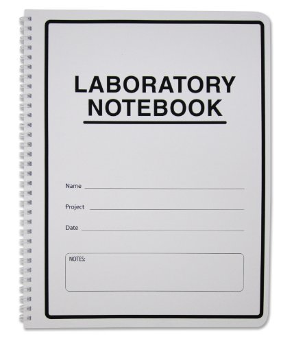 BookFactory Carbonless Lab Notebook (Scientific Grid Format) - 8.5' x 11', 50 Sets of Pages, 100 Sheets Total - Duplicator [Wire-O Bound] (LAB-050-WTG-D)