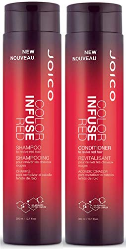 Joico Color Infuse Shampoo and Conditioner Set, Red, 10.1 Fl Oz