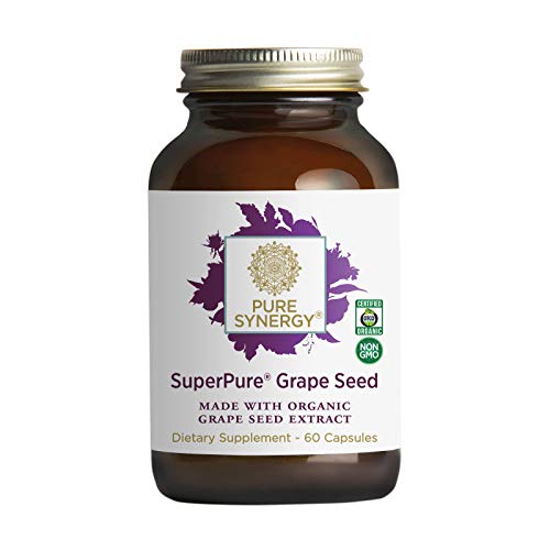 Pure Synergy SuperPure Grape Seed Extract (60 Capsules) w/ Proanthocyanidins for Antioxidant Support