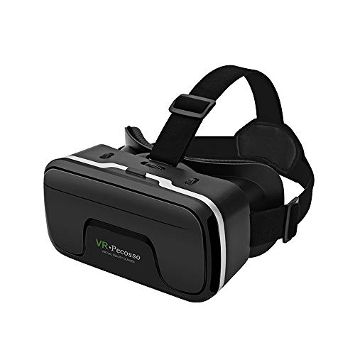 VR Headset, Pecosso 3D Virtual Reality Glasses Compatible with iPhone & Android Phone New Goggles for Movies Compatible 4.7'-6.53' Soft & Comfortable Adjustable Distance - Gift for Kids and Adults