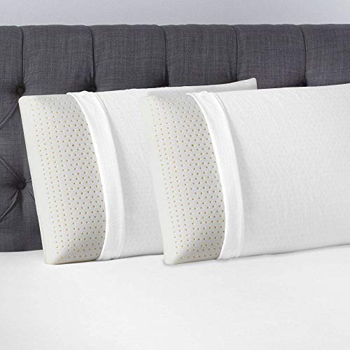 Beautyrest Latex Foam Pillow - 100% Talalay Latex Pillows - Standard 2 Pack