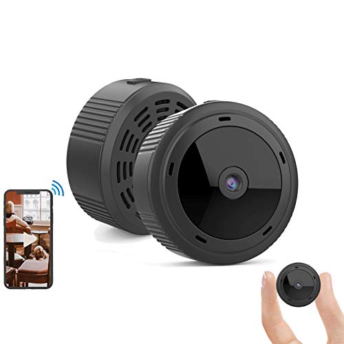 Gurmoir Mini Camera Hidden Cam.Wireless 1080P HD WiFi Camera with Night Vision/Motion Detection/Remote Viewing/Loop Recording,Security/Nanny Cam for Indoor/Home/Office(with iOS/Android APP) G10