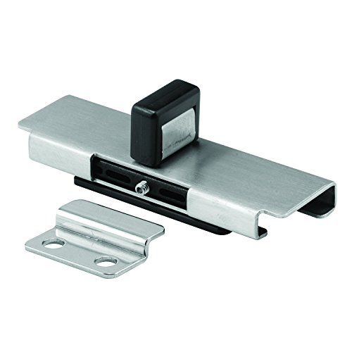 Sentry Supply 656-9875 7/8' Stamped Stainless Steel 'Bobrick' Style Latch Inswing Doors Slide Latch with Keeper