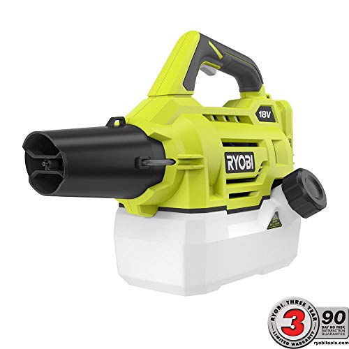 .RYOBI ONE.+18-Volt Lithium-Ion Cordless Fogger Mister, Lightweight and Portable Design, 1000 sq. ft. Coverage in Less Than a Minute! (Tool ONLY)