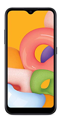 Tracfone Samsung Galaxy A01 4G LTE Prepaid Smartphone - Black - 16GB - Sim Card Included -CDMA, Model Number: TFSAS111DCP
