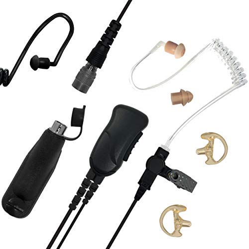 Sheepdog Quick Disconnect Police Lapel Mic, Compatible with Motorola APX 6000 APX 7000 APX 8000 and APX 4000 Radios, Law Enforcement Earpiece Headset