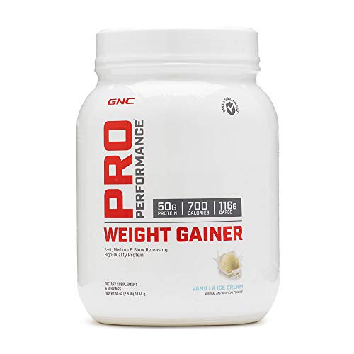 GNC Pro Performance Weight Gainer - Vanilla Ice Cream, 6 Servings, High-Quality Protein to Increase Mass