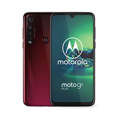 Motorola Moto G8+ Plus (64GB, 4GB) 6.3', Snapdragon 665, 48 MP Camera, 4000mAh Battery, Dual SIM GSM Unlocked (at&T/T-Mobile/MetroPCS/Cricket/H2O) XT2019-2 - International Version (Red, 64 GB)