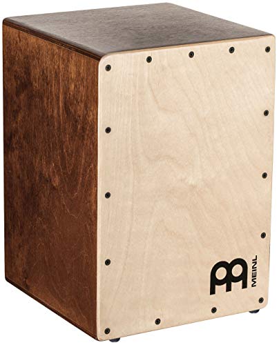 Meinl Cajon Box Drum with Internal Snares — MADE IN EUROPE — Baltic Birch Wood Compact Size, 2-YEAR WARRANTY, JC50LBNT