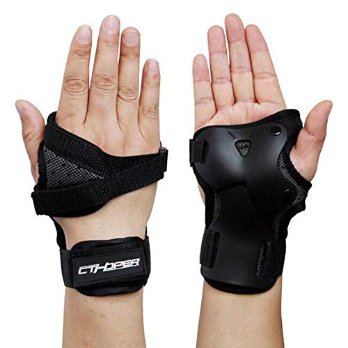 CTHOPER Impact Wrist Guard Protective Gear Wrist Brace Wrist Support for Skating Skateboard Skiing Snowboard Motocross Multi Sport Protection (S)
