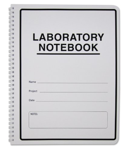 BookFactory Student Lab Notebook (Scientific Grid Format) - 8.5' x 11', 100 Pages [Wire-O Bound] (LAB-100-WTG)