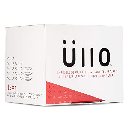 Ullo Single Glass Selective Sulfite Capture Replacement Filters (12 Pack)