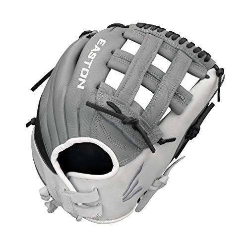 EASTON SLATE Fastpitch Softball Glove | 2020 | Right-Hand Throw | Female Athlete Design | 12.75' | Outfield Glove | H Web | Diamond Pro Steer Leather | Quantum Closure | Soft Palm Lining | SL1276FP