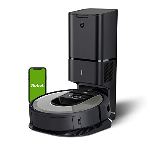 iRobot Roomba i6+ (6550) Robot Vacuum with Automatic Dirt Disposal-Empties Itself, Traps Allergens, Wi-Fi Connected, Works with Alexa, Ideal for Pet Hair, Carpets, + Digital Smart Mapping Upgrade