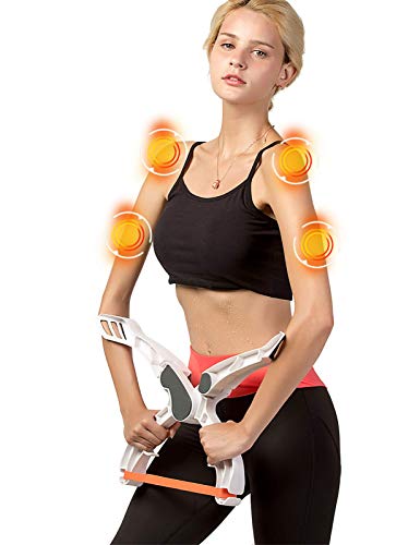 Scarmat Workout Equipment for Home Workouts Arm Machine System Excerise with 3 System Resistance Training Bands Fitness Equipment for Tones Strengthens Arms Biceps Shoulders Chest (Arm Machine)