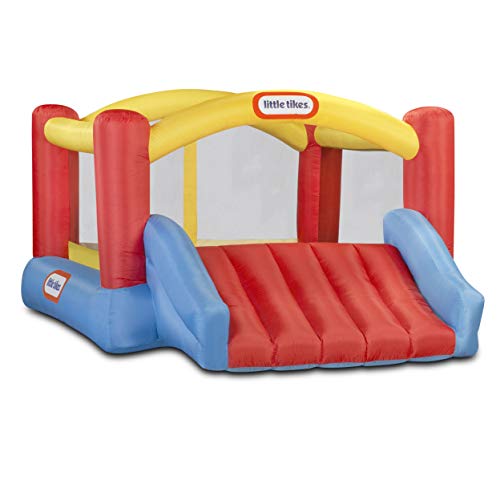 Little Tikes Inflatable Jump 'n Slide Bounce House with heavy duty blower, Multicolor