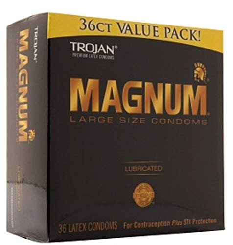 Trojan Magnum Large Size Lubricated Condoms - 36 count