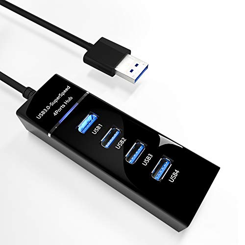 Ps4/Ps4 Slim/Ps4 Pro Hub,4 Port USB 3.0 Hub High Speed USB Cable Adapter for PS4,Xbox ONE,Notebook PC, Laptop, USB Flash Drives