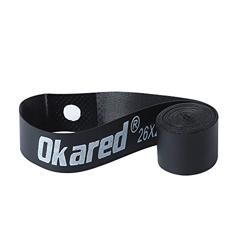 Okared 2 Pack Bicycle Rim Strip Rim Tape (26' x 20mm) (Black)