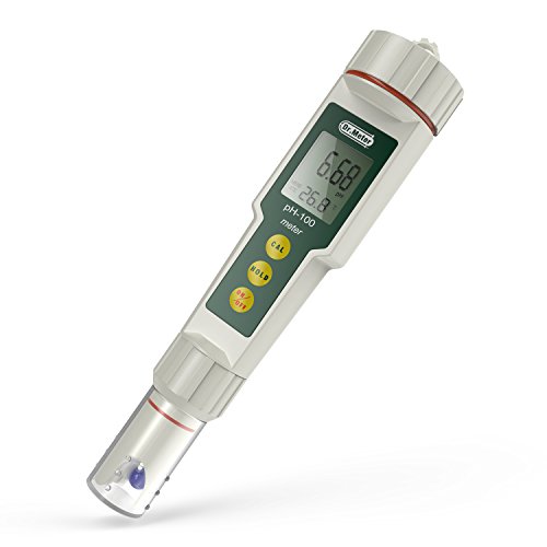 Dr.meter 0.01 Resolution High Accuracy Pocket Size pH Meter (PH100 PH Meter)