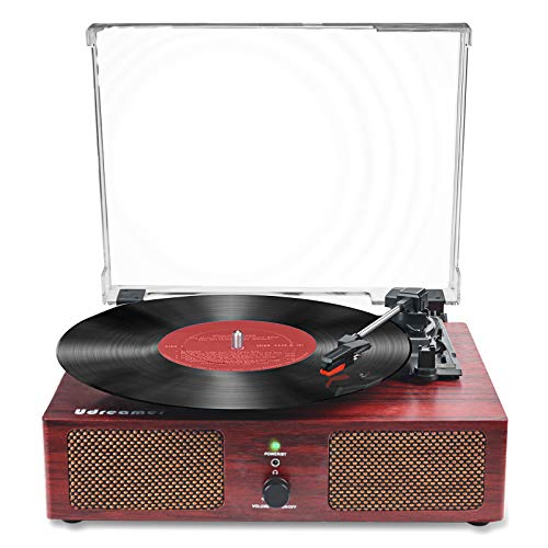 Vinyl Record Player Bluetooth Turntable with Speaker USB LP Player Phonograph 3 Speed Vintage
