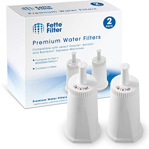 Fette Filter - Replacement Water Filter Compatible with Breville Claro Swiss For Oracle, Barista & Bambino - Compare to Part #BES008WHT0NUC1. Pack of 2