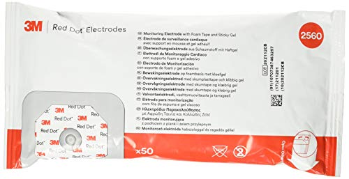 3M 2560 Red Dot Multi-Purpose Monitoring Electrode - Bag of 100