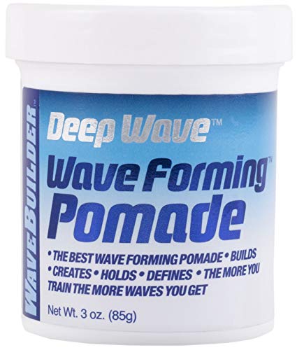 WaveBuilder Deep Wave Forming Pomade | Original Formula Builds, Creates, Holds, Defines Hair Waves, 3 Oz