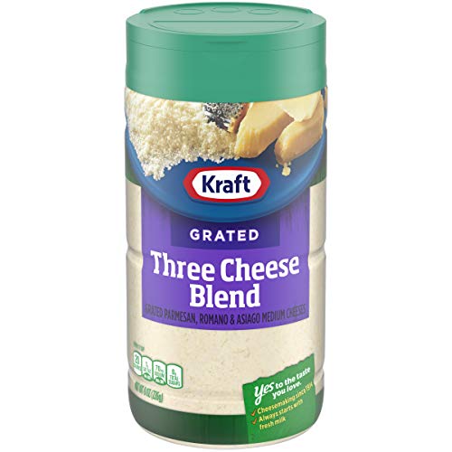 Kraft Cheese 100% Grated Three Cheese Blend, 8 oz