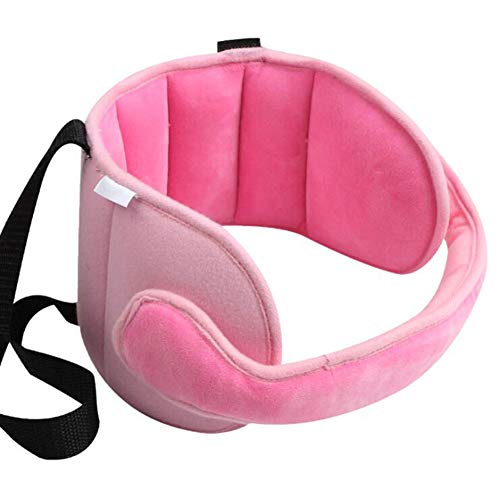 Child Car Seat Head Support Keep Comfortable Safe Sleep Positioner -Toddler Car Seat Neck Relief and Head Support(Pink)