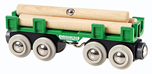 BRIO World - 33696 Lumber Loading Wagon | 4 Piece Train Toy for Kids Ages 3 and Up