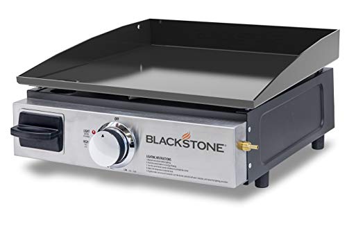 Blackstone Table Top Grill - 17 Inch Portable Gas Griddle - Propane Fueled - For Outdoor Cooking While Camping, Tailgating or Picnicking