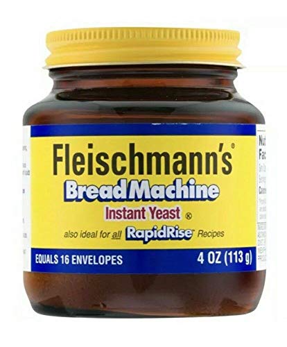 Fleischmann's Bread Machine RapidRise Instant Yeast Glass Jar 4oz