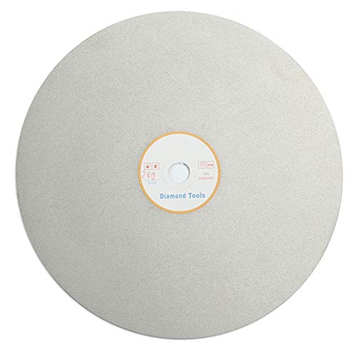 Diamond Grinding Wheel Disc 8' x 1/2' Arbor Hole 240 Grit Abrasive Flat Lap Wheel Sanding Disc for Granite Marble Gem - 1pack