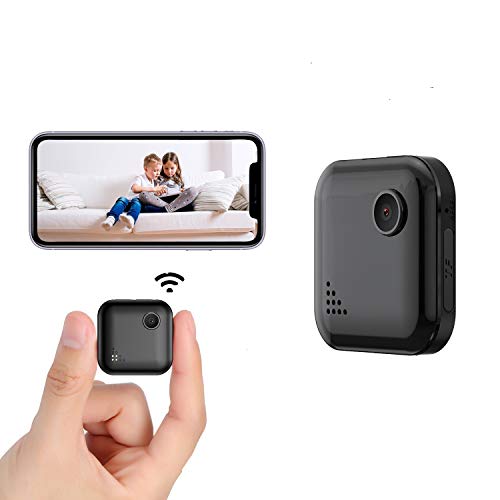 Mini Spy-Camera-WiFi with Audio and Video Recording, OUCAM Wireless Hidden Camera Home Security Nanny Cam Real Time Streaming/No Light Night Vision/Motion Detection(Not Include SD Card)