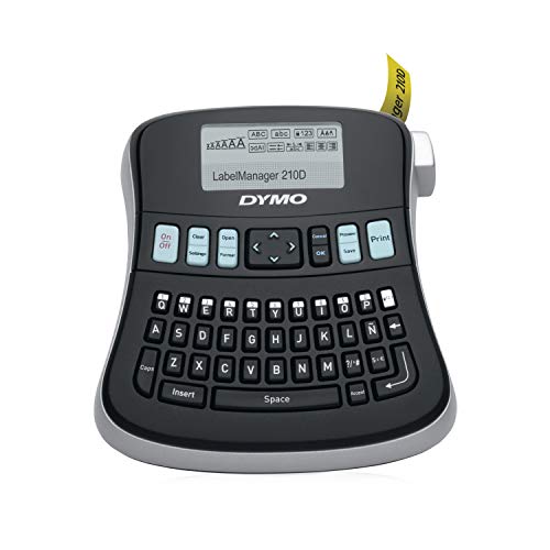 DYMO Desktop Label Maker | LabelManager 210D All-Purpose Portable Label Maker, Easy-to-Use, One-Touch Smart Keys, QWERTY Keyboard, Large Display, For Home & Office Organization