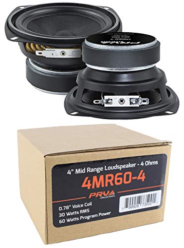2X 4 PRV Audio 4MR60-4 Mid Range Loud Speaker 4 Ohm 120W Pro Car Audio Speaker