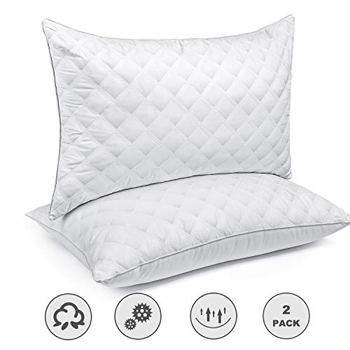 SORMAG Bed Pillows for Sleeping Set of 2, King Size 20 x 36 Inches, Luxury Hotel Collection Gel Pillows 2 Pack, Hypoallergenic Pillow for Side and Back Sleeper