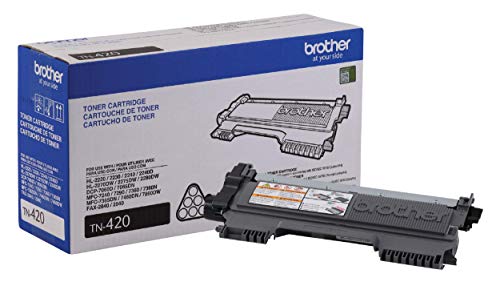 Brother TN-420 DCP-7060D IntelliFax-2840 2940 HL-2220 2230 2240 HL-2270 2275 MFC-7240 7360 7460 7860 Toner Cartridge (Black) in Retail Packaging