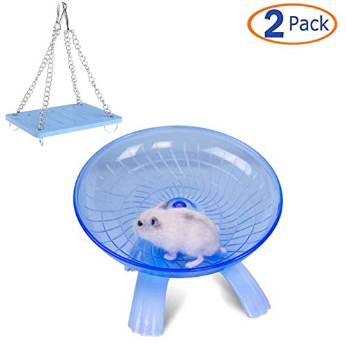 Tfwadmx Small Animal Swing Toys, Hamster Exercise Wheel for Syrian Hamster Rat Gerbil Guinea Pig Chipmunk Mouse Parakeet
