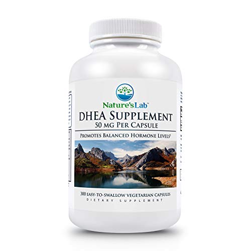 DHEA - 50mg - 300 Capsules (10 Month Supply) Extra Strength Formula Promotes Healthy Energy, Optimal Hormone Balance, Lean Muscle Mass and Increased Mental Clarity.